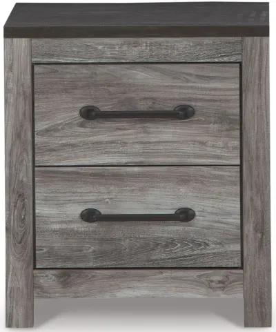 Bronyan - Dark Gray - Two Drawer Night Stand