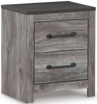 Bronyan - Dark Gray - Two Drawer Night Stand