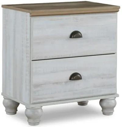 Haven Bay - Brown / Beige - Two Drawer Night Stand