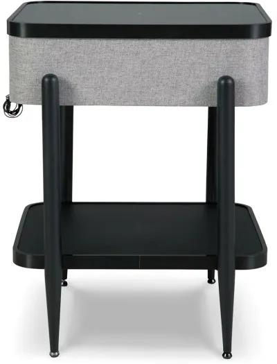 Jorvalee - Gray / Black - Accent Table With Speaker