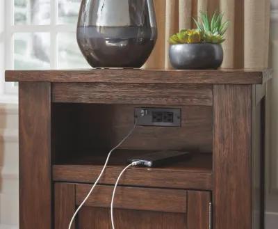 Budmore - Brown Dark - Rectangular End Table