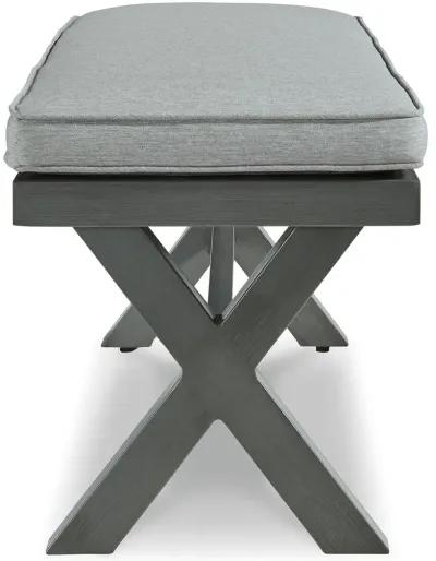 Elite Park - Gray - Bench With Cushion