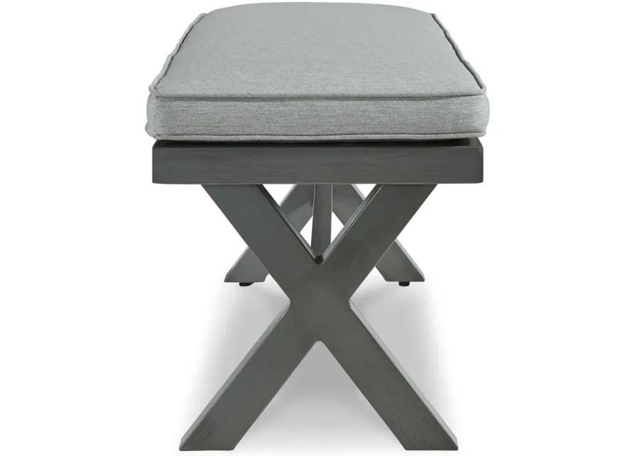 Elite Park - Gray - Bench With Cushion