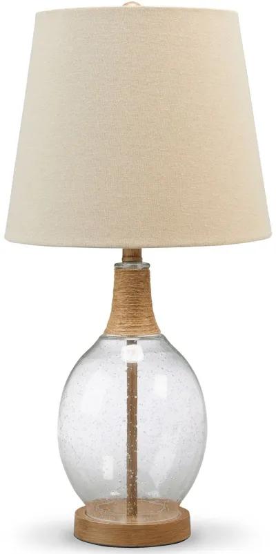 Clayleigh - Clear / Brown - Glass Table Lamp (Set of 2)