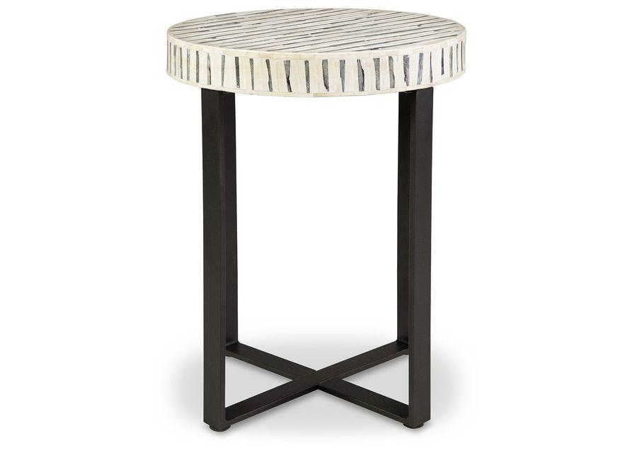 Crewridge - Black / Cream - Accent Table