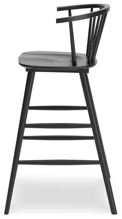 Otaska - Black - Tall Barstool (Set of 2)