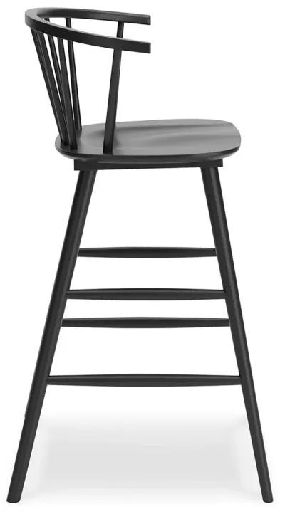 Otaska - Black - Tall Barstool (Set of 2)