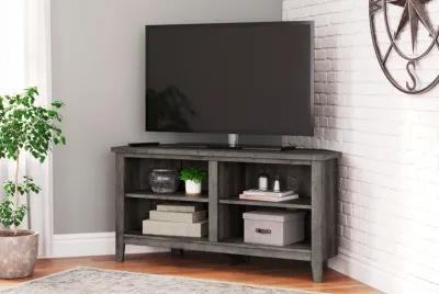 Arlenbry - Gray - Small Corner TV Stand