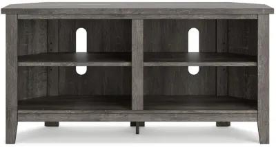 Arlenbry - Gray - Small Corner TV Stand