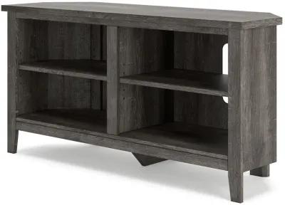 Arlenbry - Gray - Small Corner TV Stand