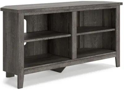 Arlenbry - Gray - Small Corner TV Stand