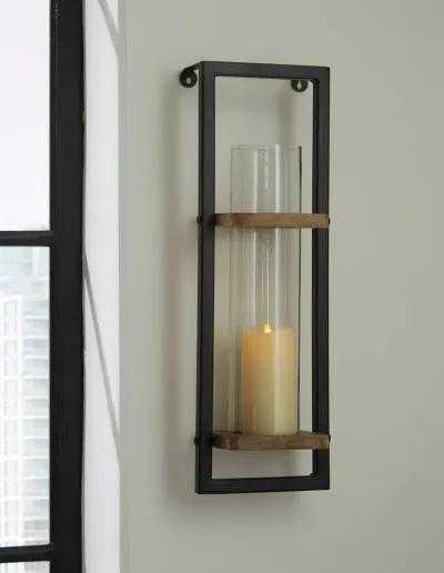 Colburn - Natural / Black - Wall Sconce