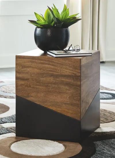 Trailbend - Brown / Gunmetal - Accent Table