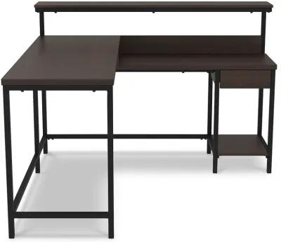 Camiburg - Warm Brown - L-desk With Storage