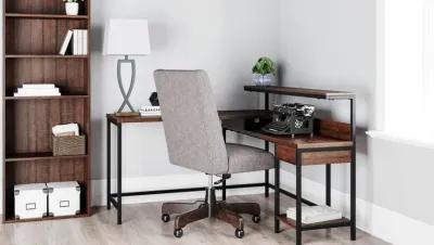 Camiburg - Warm Brown - L-desk With Storage