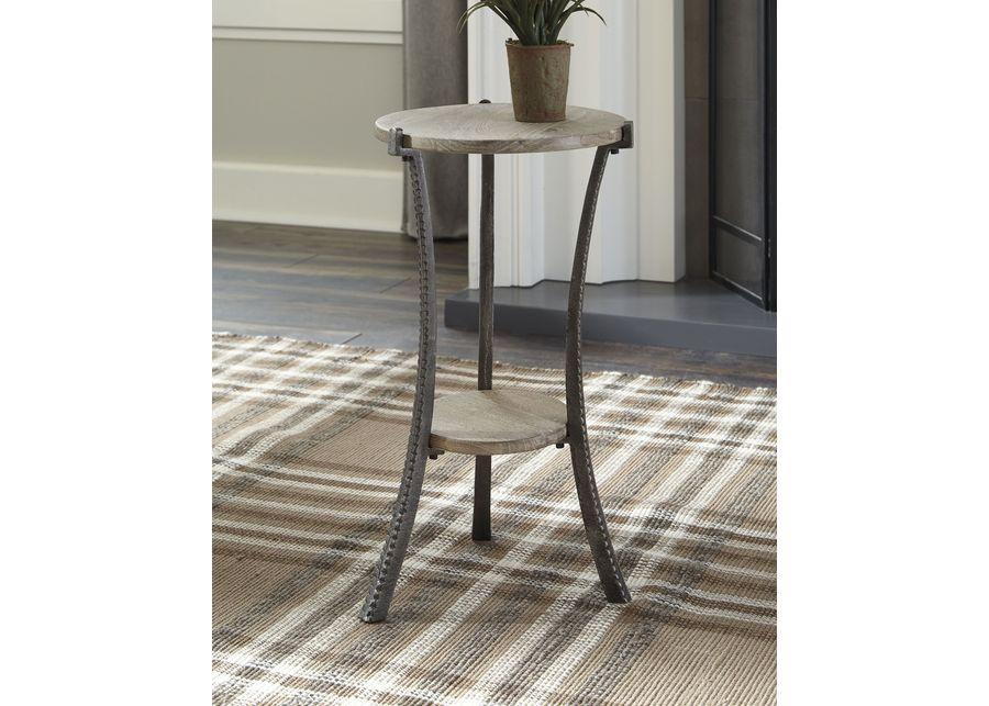 Enderton - White Wash / Pewter - Accent Table