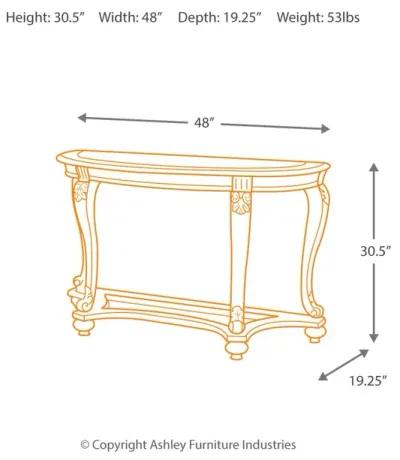 Norcastle - Dark Brown - Sofa Table