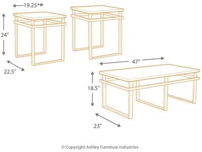 Laney - Black - Occasional Table Set (Set of 3)