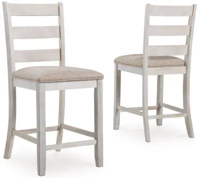 Skempton - White - Upholstered Barstool (Set of 2)