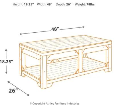 Fregine - Whitewash - Lift Top Cocktail Table