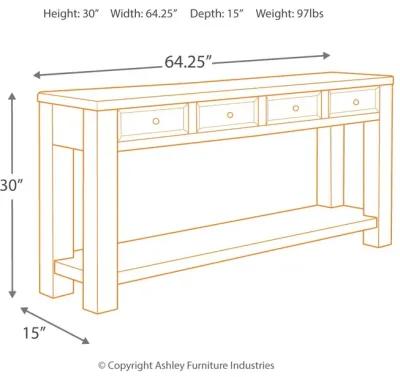 Gavelston - Black - Sofa Table