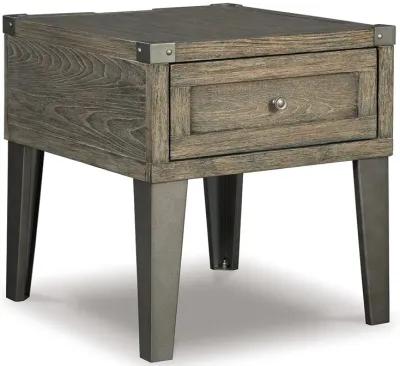 Chazney - Rustic Brown - Rectangular End Table