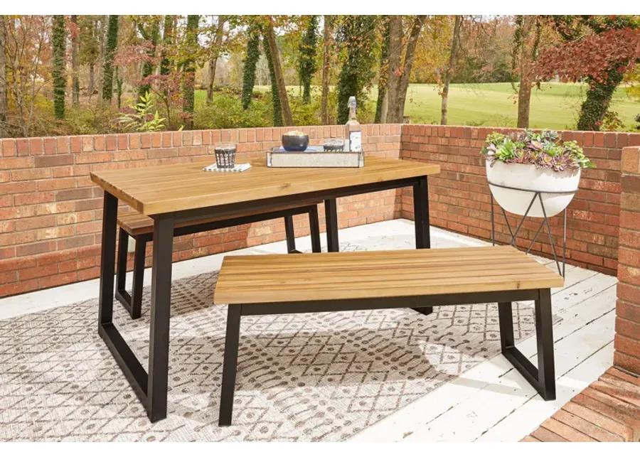 Town - Brown / Black - Dining Table Set (Set of 3)