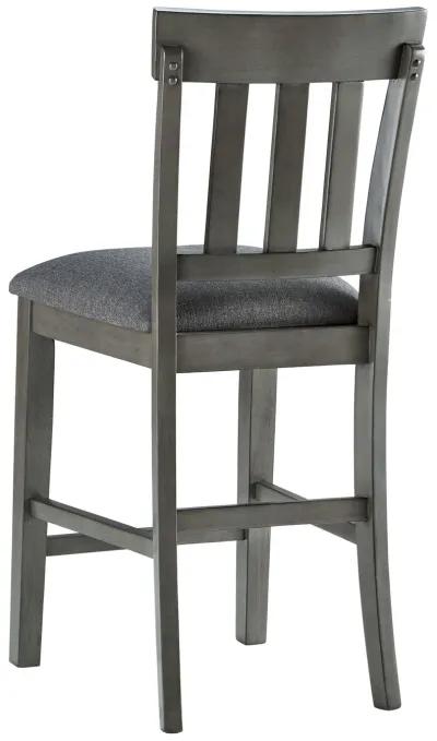 Hallanden - Black / Gray - Upholstered Barstool (Set of 2)