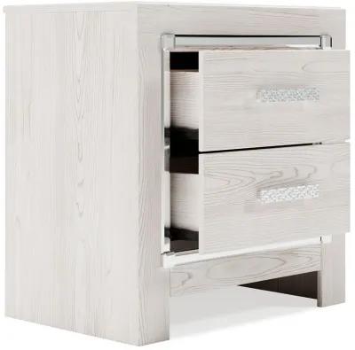 Altyra - White - Two Drawer Night Stand