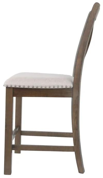 Moriville - Beige - Upholstered Barstool (Set of 2)