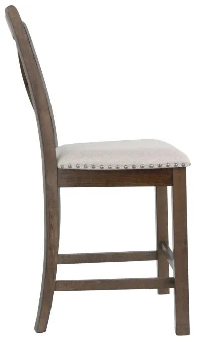 Moriville - Beige - Upholstered Barstool (Set of 2)