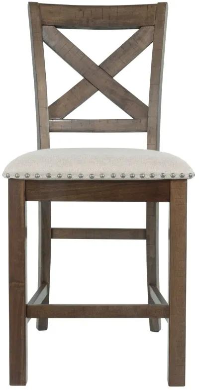 Moriville - Beige - Upholstered Barstool (Set of 2)