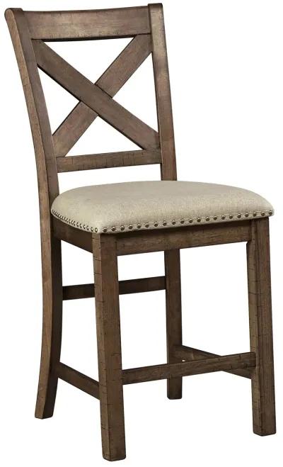 Moriville - Beige - Upholstered Barstool (Set of 2)