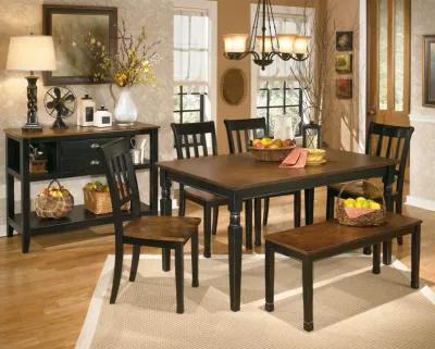 Owingsville - Black / Brown - Large Dining Room Bench