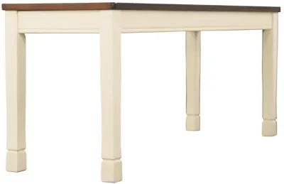 Whitesburg - Brown / Cottage White - Large Dining Room Bench