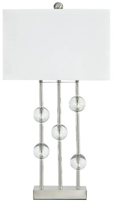 Jaala - Pearl Silver Finish - Metal Lamp