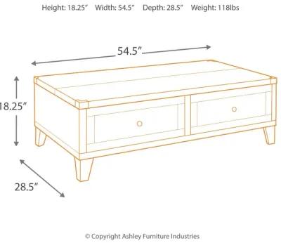 Todoe - Dark Gray - Lift Top Cocktail Table