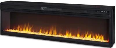 Entertainment - Black - Wide Fireplace Insert