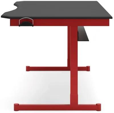 Lynxtyn - Red / Black - Home Office Desk