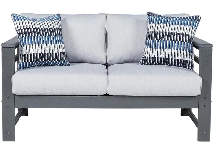 Amora - Charcoal Gray - Loveseat W/Cushion