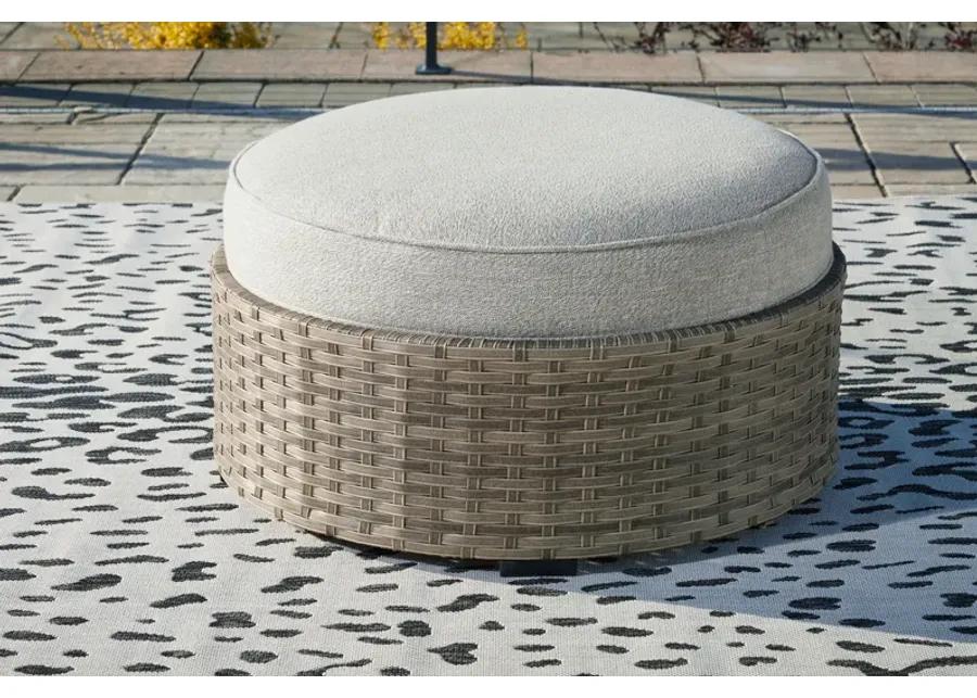 Calworth - Beige - Ottoman With Cushion