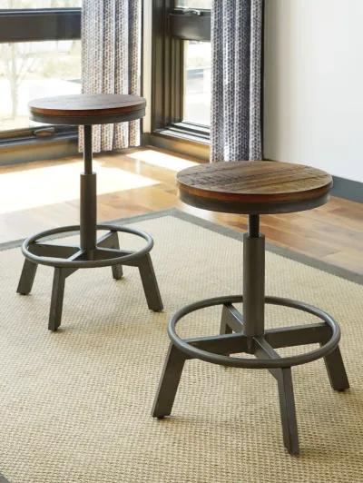 Torjin - Dark Brown - 3 Pc. - Long Counter Table, 2 Stools