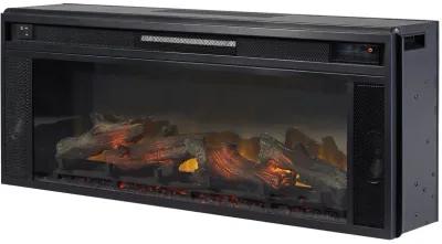 Entertainment - Black - Fireplace Insert - Rectangular