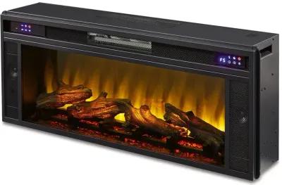 Entertainment - Black - Fireplace Insert - Rectangular