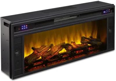 Entertainment - Black - Fireplace Insert - Rectangular