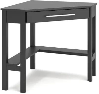 Otaska - Black - Corner Desk, Bookcase