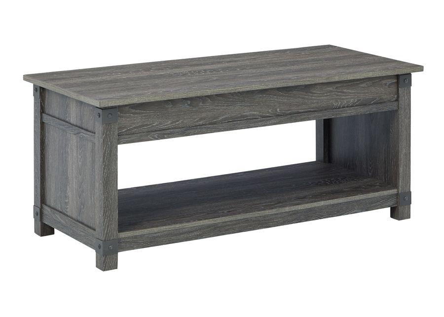 Freedan - Grayish Brown - 3 Pc. - Coffee Table, 2 End Tables