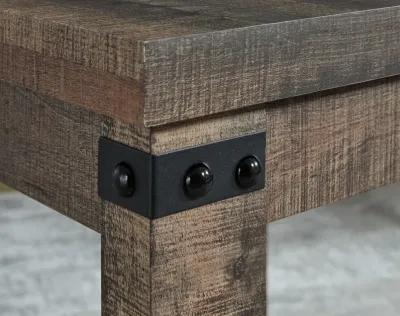 Hollum - Rustic Brown - Square End Table