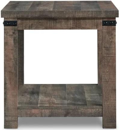 Hollum - Rustic Brown - Square End Table