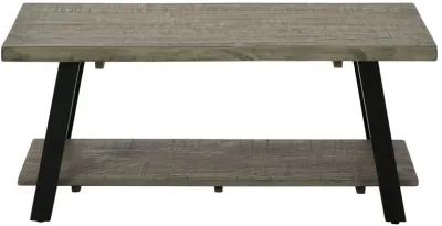 Brennegan - Gray / Black - Rectangular Cocktail Table